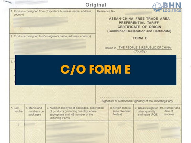 Kết hợp CO form E và dịch vụ vận chuyển chính ngạch