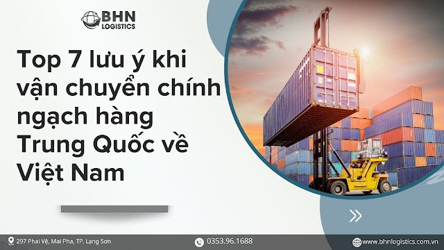 lưu ý khi vận chuyển hàng hóa chính ngạch từ Trung Quốc