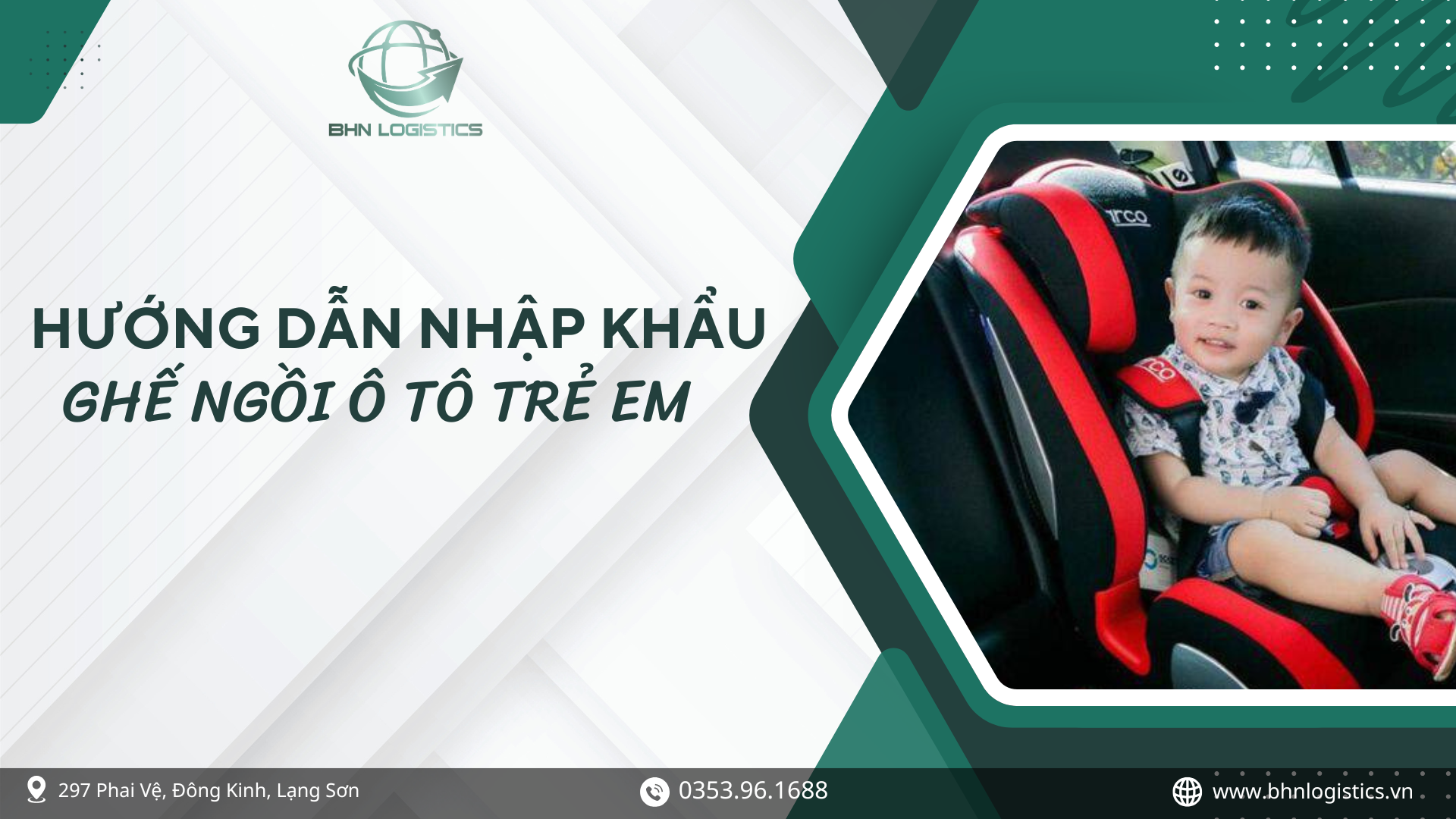 Nhập khẩu ghế ngồi ô tô trẻ em chính ngạch từ Trung Quốc