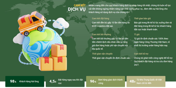 Đơn vị vận chuyển hàng đặc thù Trung Việt uy tín
