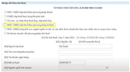 Hộ kinh doanh chuyển sang kê khai thuế theo doanh thu thực tế