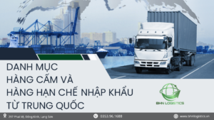 Danh mục hàng cấm và hạn chế nhập khẩu từ Trung Quốc