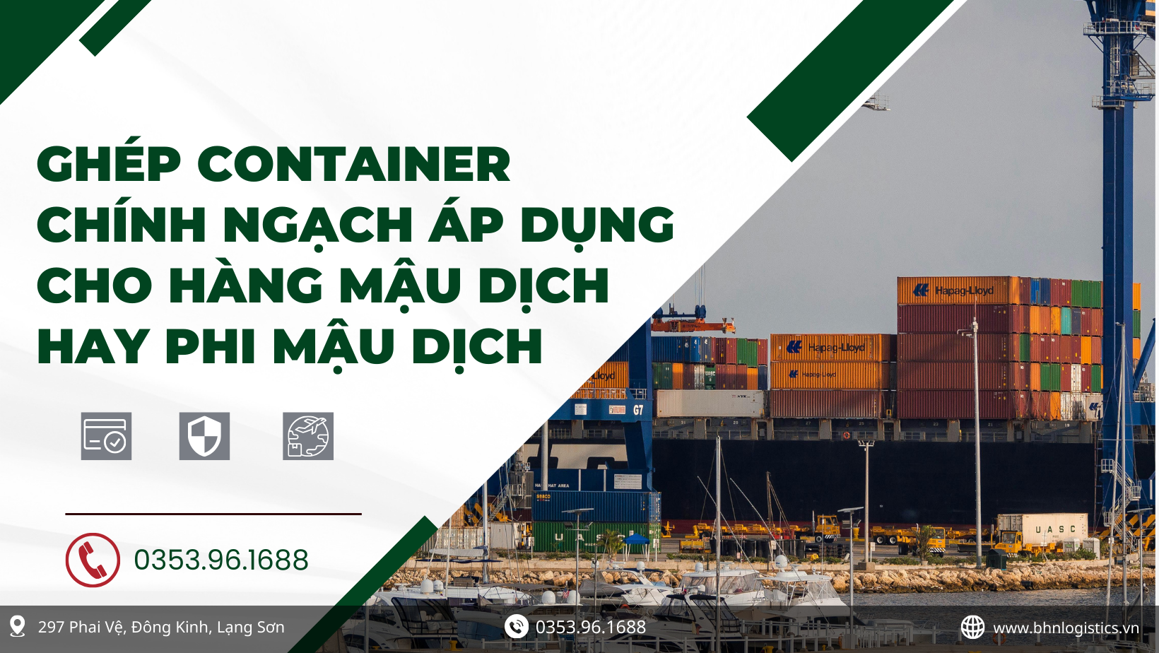 Ghép container chính ngạch Trung Việt uy tín