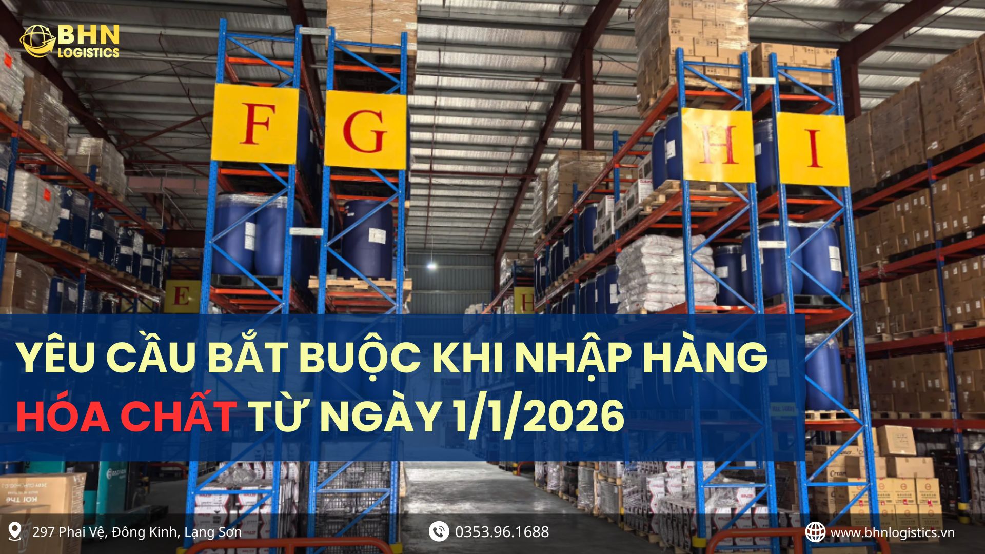 Nhập hàng chính ngạch hóa chất theo luật 69/2025