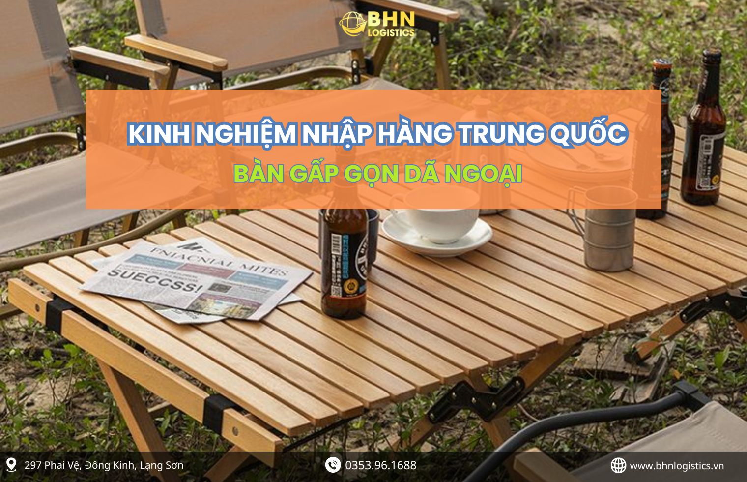 Nhập hàng Trung Quốc chính ngạch bàn gấp gọn dã ngoại