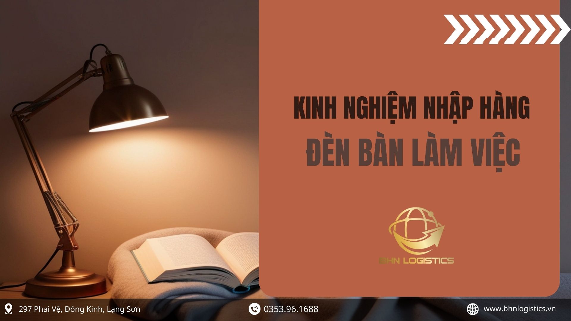 Nhập hàng Trung Quốc chính ngạch đèn bàn làm việc