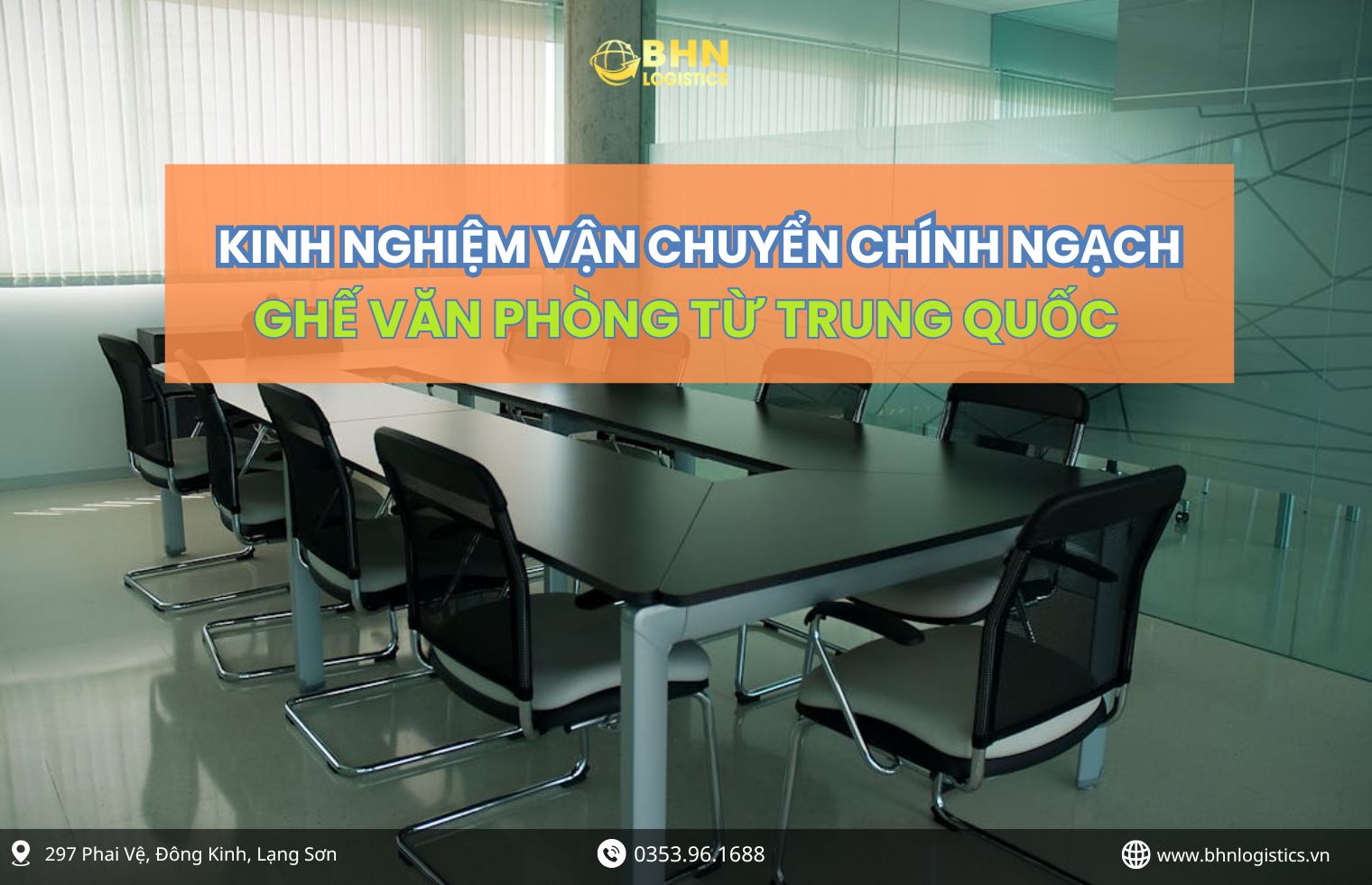 Nhập hàng Trung Quốc chính ngạch ghế văn phòng