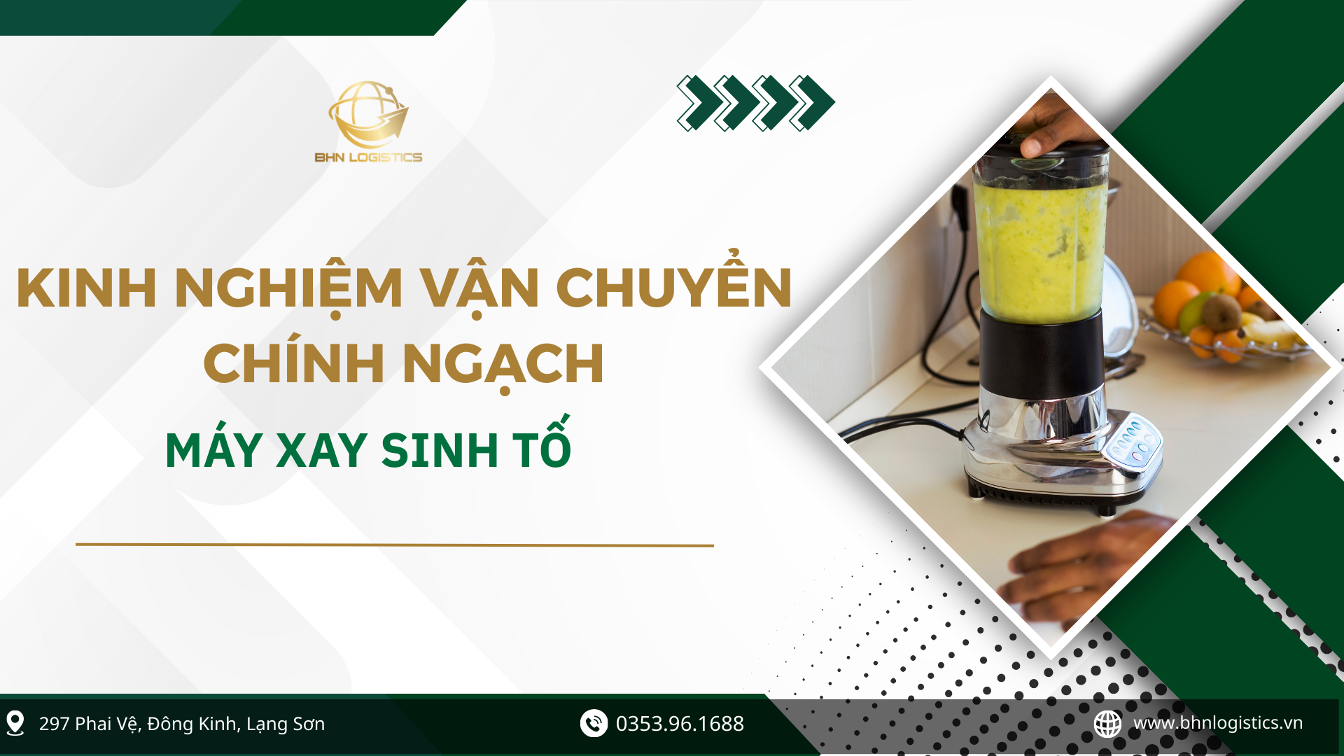 Nhập hàng Trung Quốc chính ngạch máy xay sinh tố