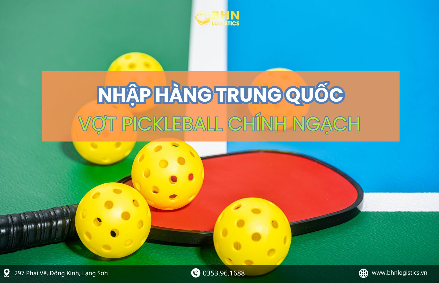 Vận chuyển chính ngạch giúp nhập hàng Trung Quốc vợt pickleball ổn định