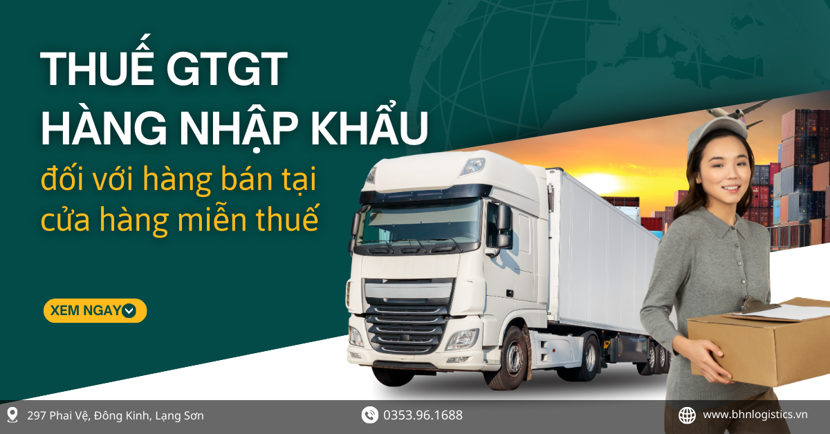 Thuế GTGT hàng nhập khẩu đối với hàng bán tại cửa hàng miễn thuế
