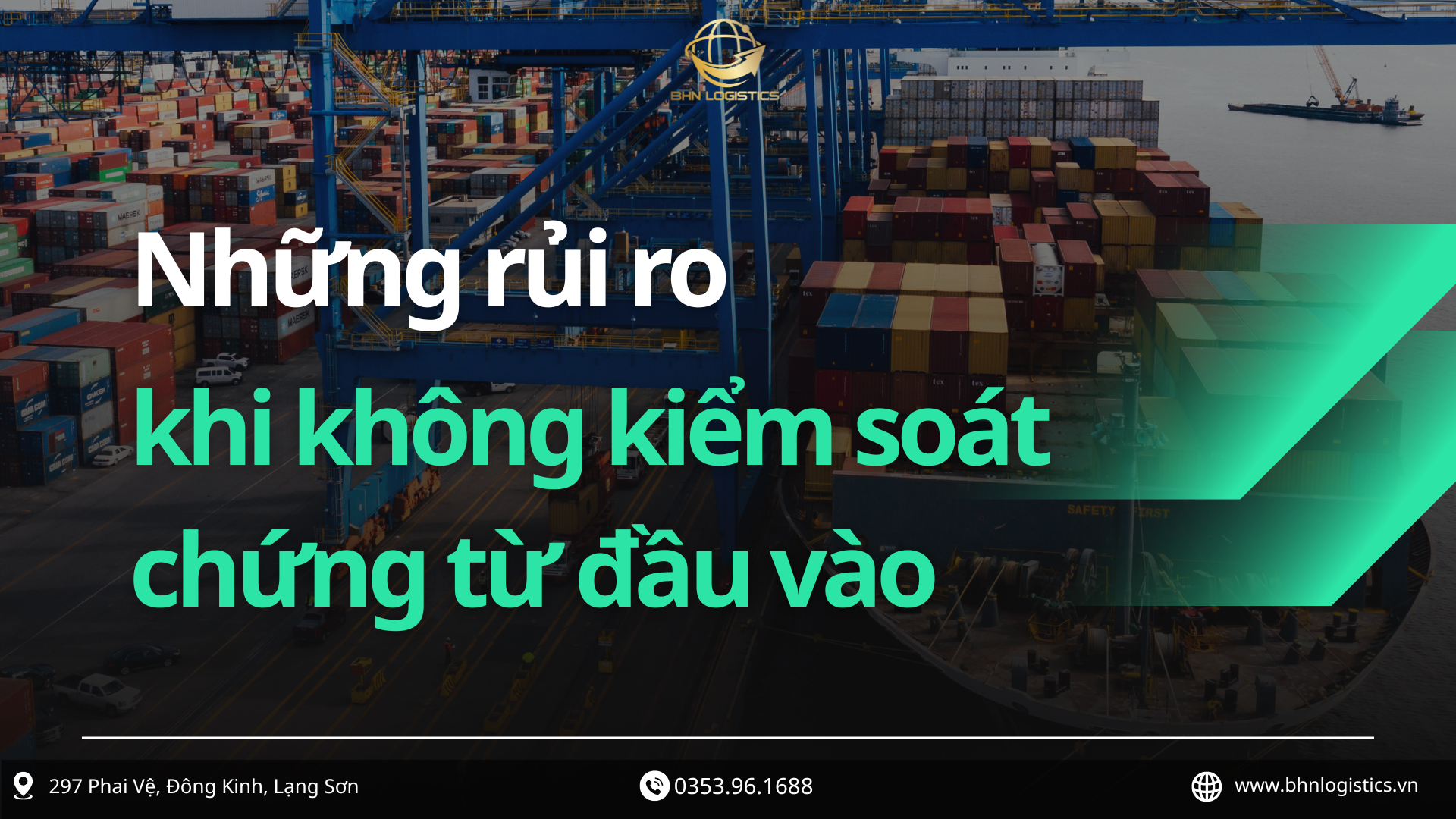 Chứng từ đầu vào trong vận chuyển chính ngạch hàng Trung Quốc