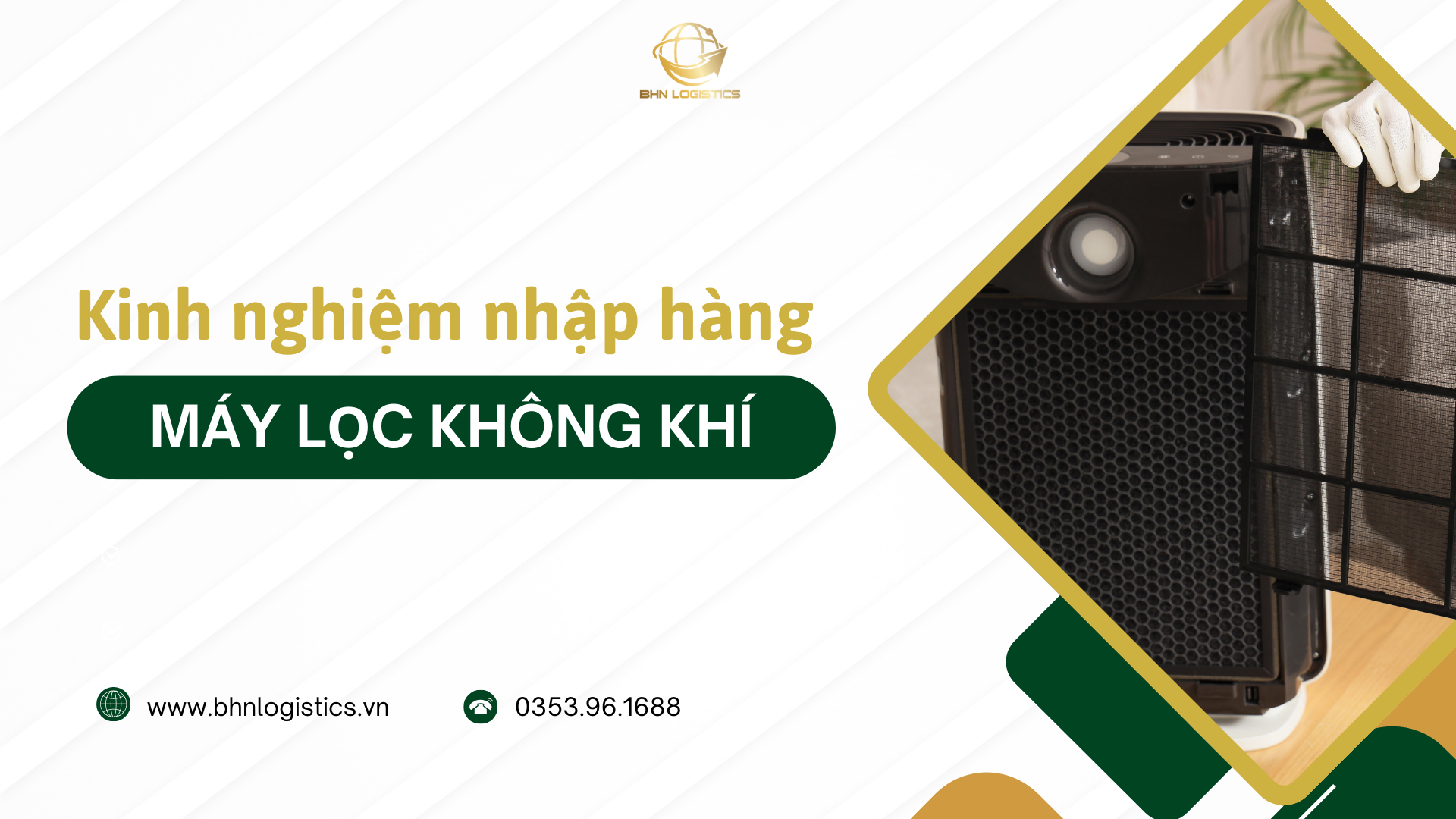 Nhập hàng Trung Quốc chính ngạch máy lọc không khí cho doanh nghiệp