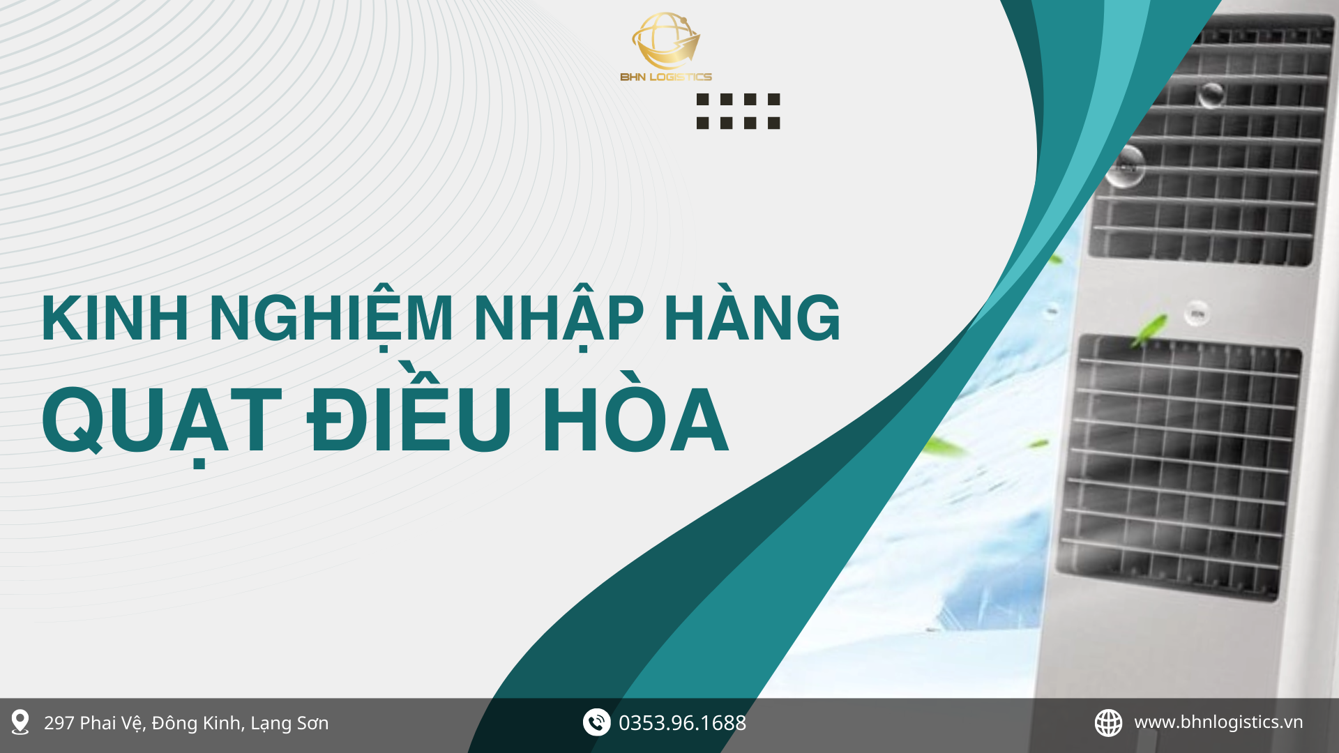 Nhập hàng Trung Quốc chính ngạch quạt điều hòa cho doanh nghiệp