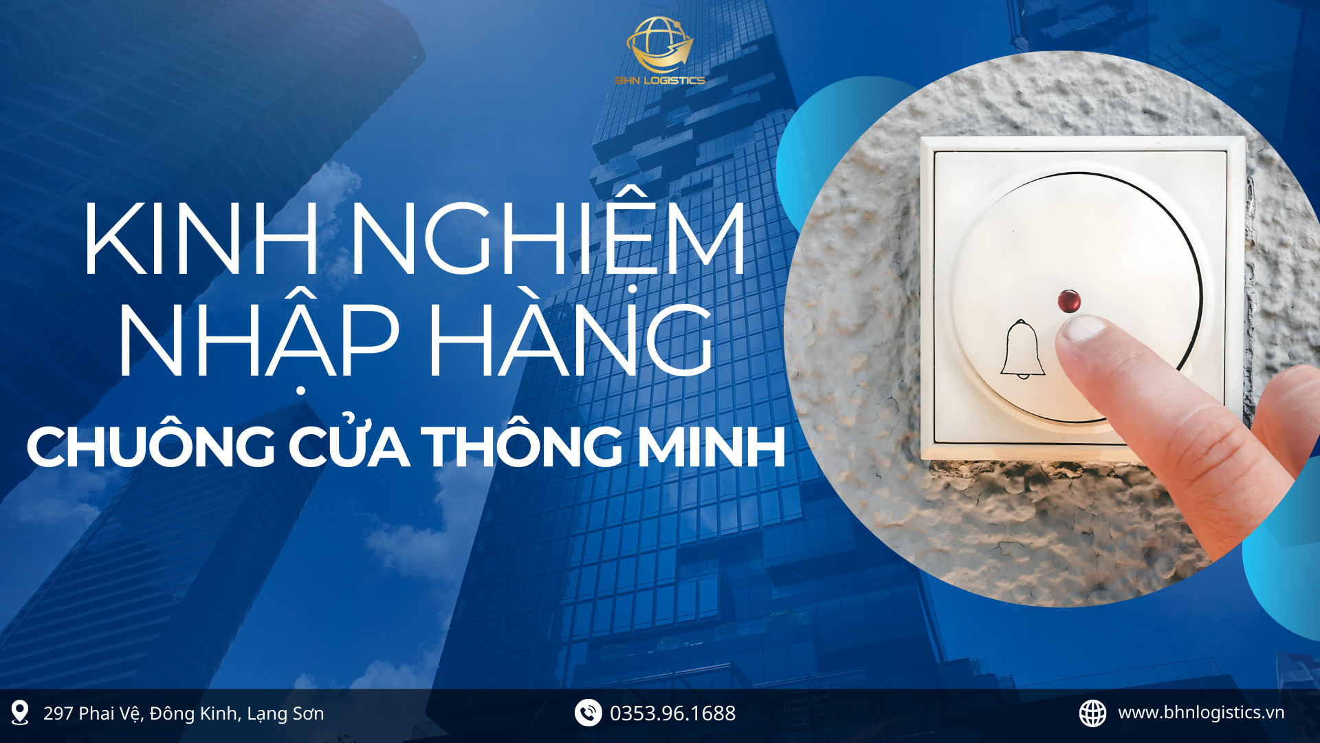 Nhập hàng Trung Quốc chuông cửa thông minh chính ngạch cho nhà ở và văn phòng