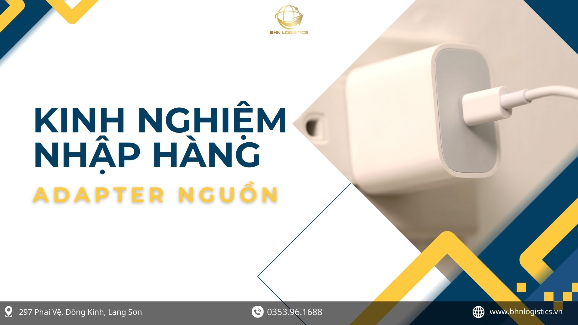 Nhập hàng Trung Quốc adapter nguồn chính ngạch với nguồn cung đa dạng