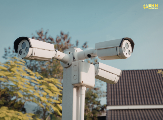 Ghép container trong nhập hàng Trung Quốc chính ngạch camera an ninh