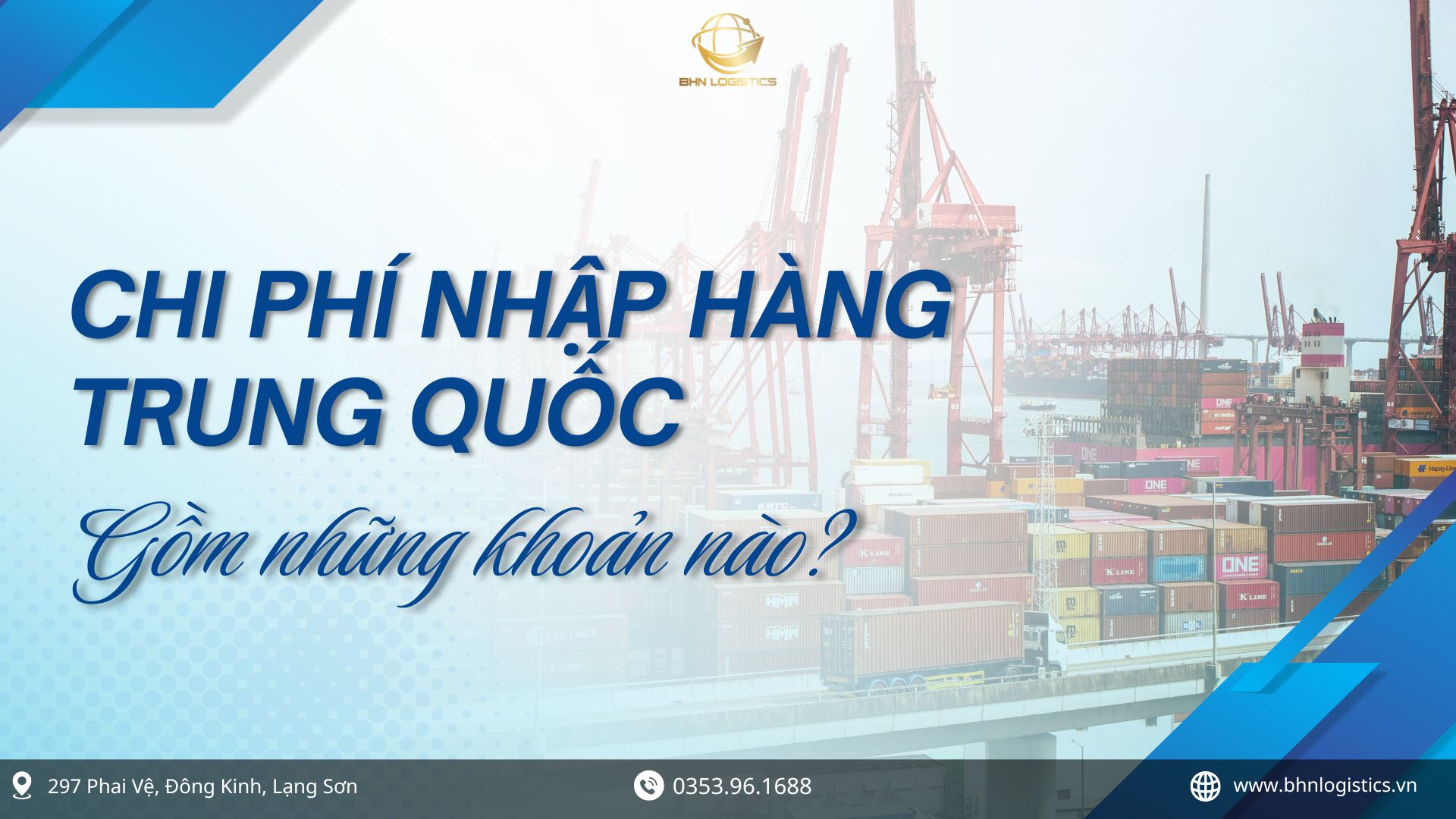 Phân tích chi phí nhập hàng Trung Quốc chính ngạch đầu năm