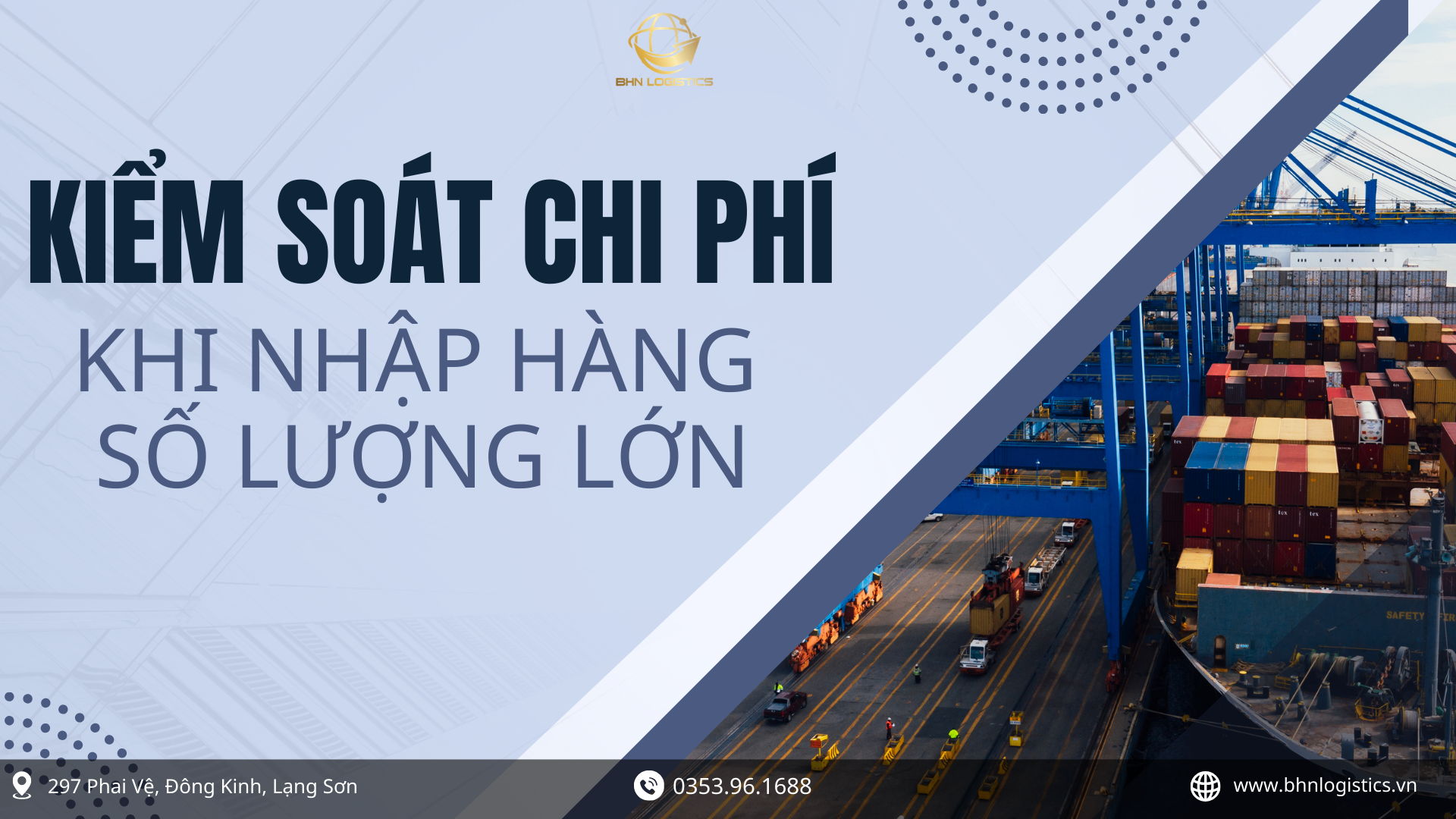 Nhập hàng Trung Quốc chính ngạch số lượng lớn giúp tối ưu chi phí vận chuyển