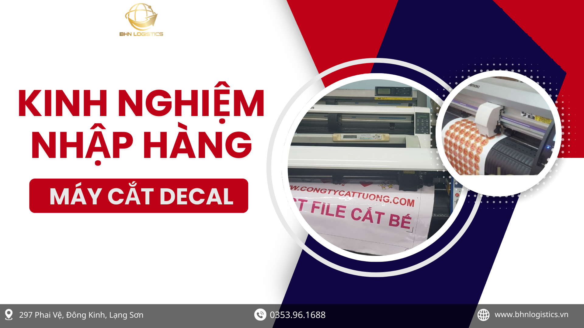Kinh nghiệm nhập hàng Trung Quốc máy cắt decal chính ngạch