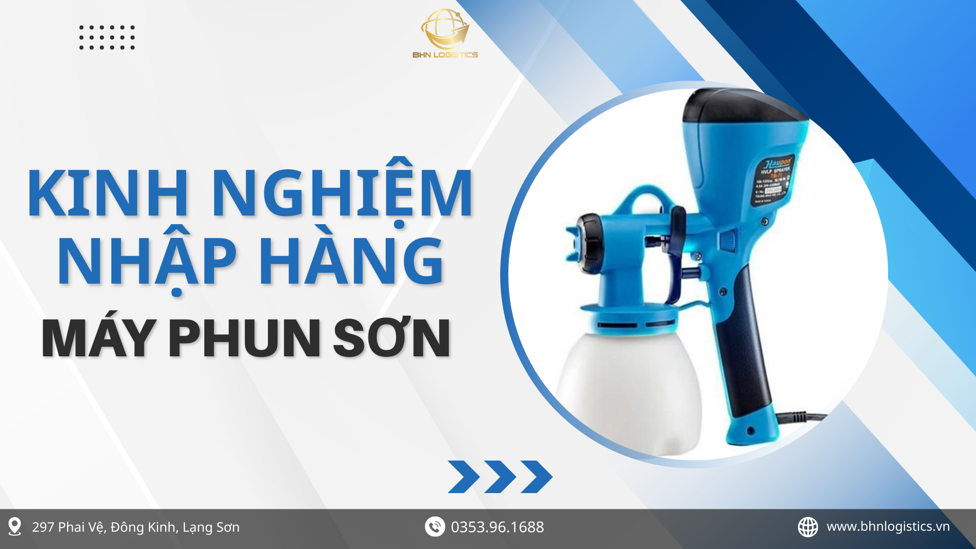 Kinh nghiệm nhập hàng Trung Quốc chính ngạch máy phun sơn
