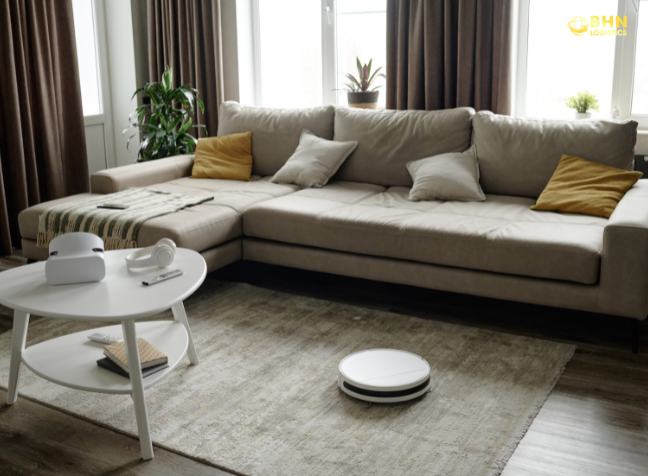 Ghép container mặt hàng robot hút bụi trong quá trình nhập hàng Trung Quốc chính ngạch