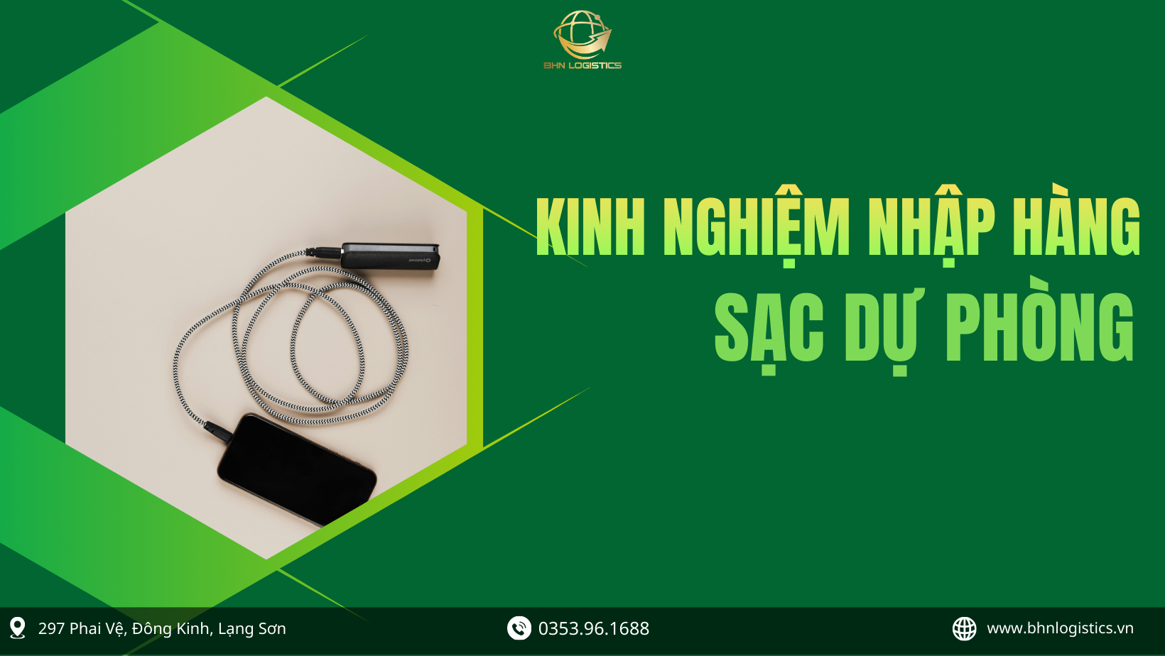 Kinh nghiệm nhập hàng Trung Quốc sạc dự phòng chính ngạch