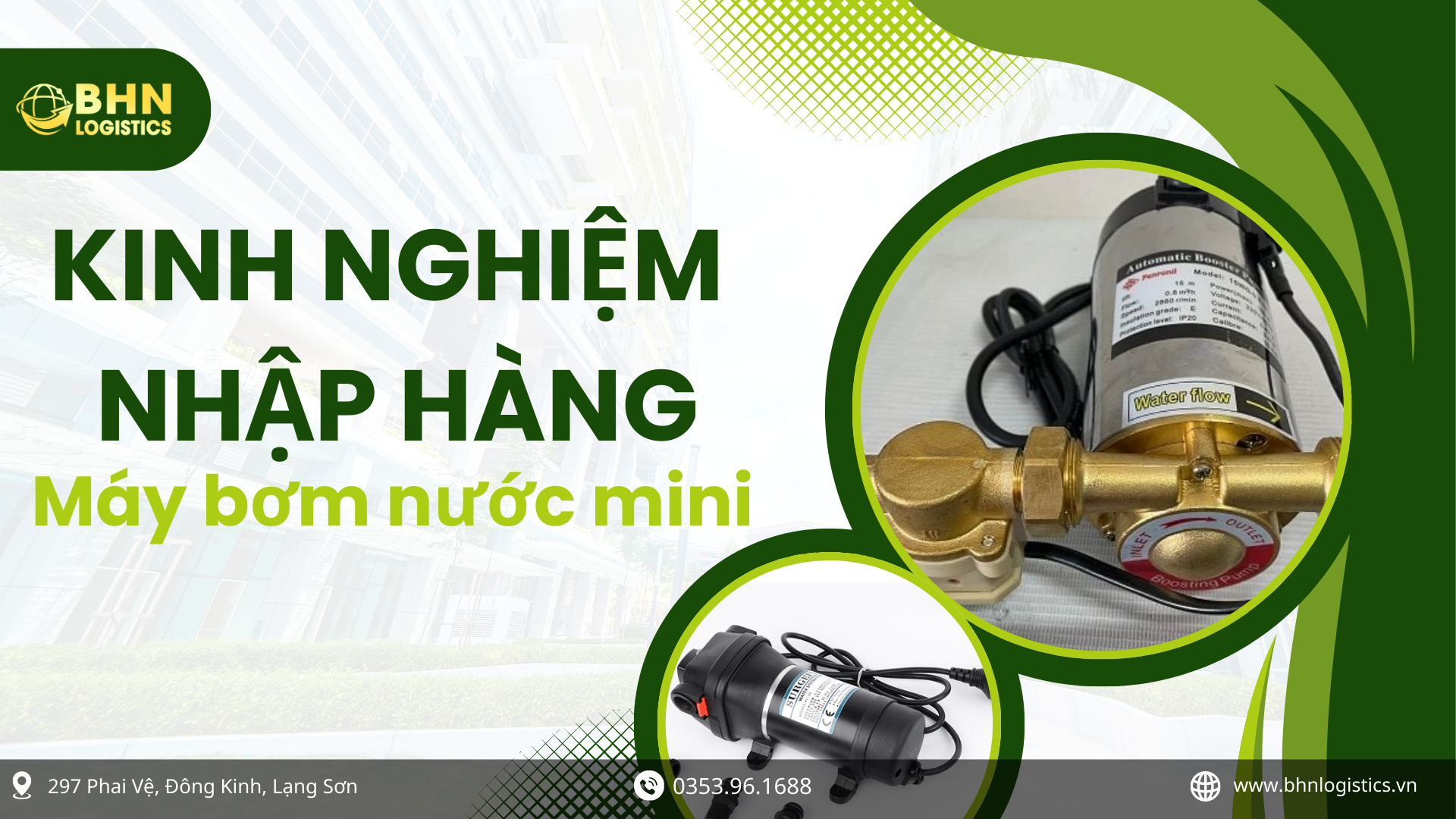 Nhập hàng Trung Quốc máy bơm nước mini chính ngạch với nhiều mẫu mã