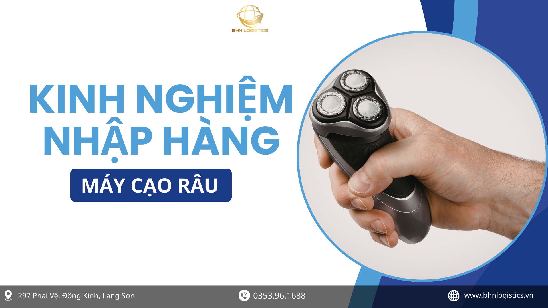 Nhập hàng Trung Quốc máy cạo râu chính ngạch với nhiều mẫu mã