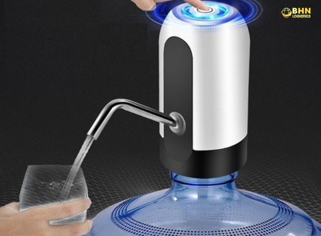 Đóng gói hàng khi nhập hàng Trung Quốc máy hút nước mini tự động chính ngạch