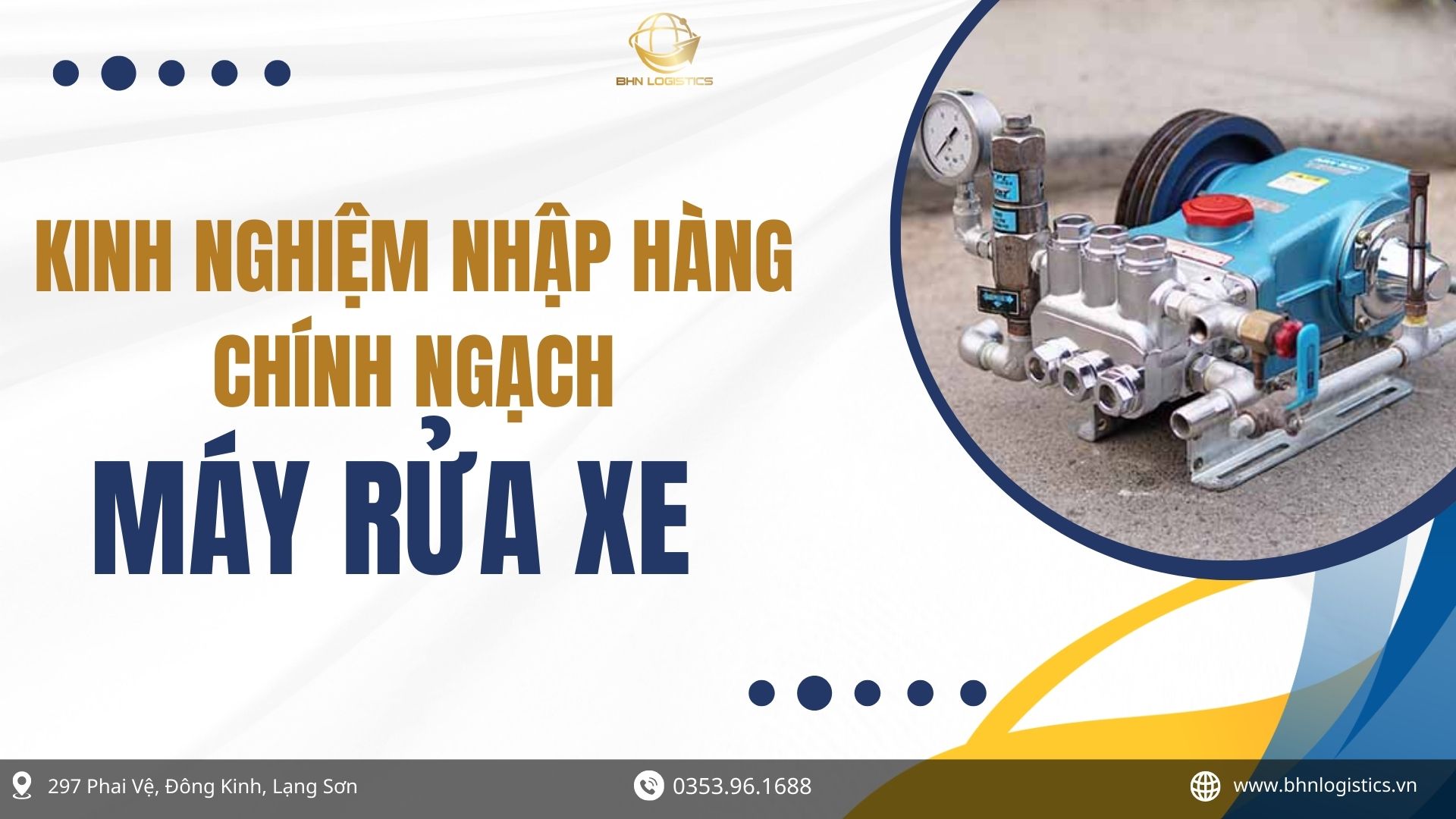Nhập hàng Trung Quốc máy rửa xe chính ngạch với nhiều mẫu mã