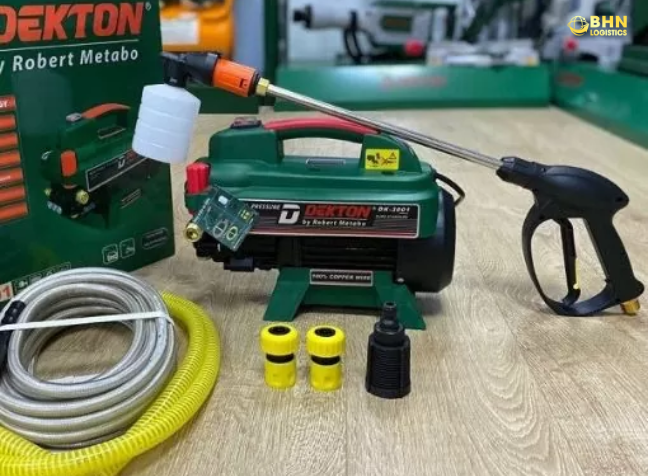 Ghép container khi nhập hàng Trung Quốc máy rửa xe chính ngạch