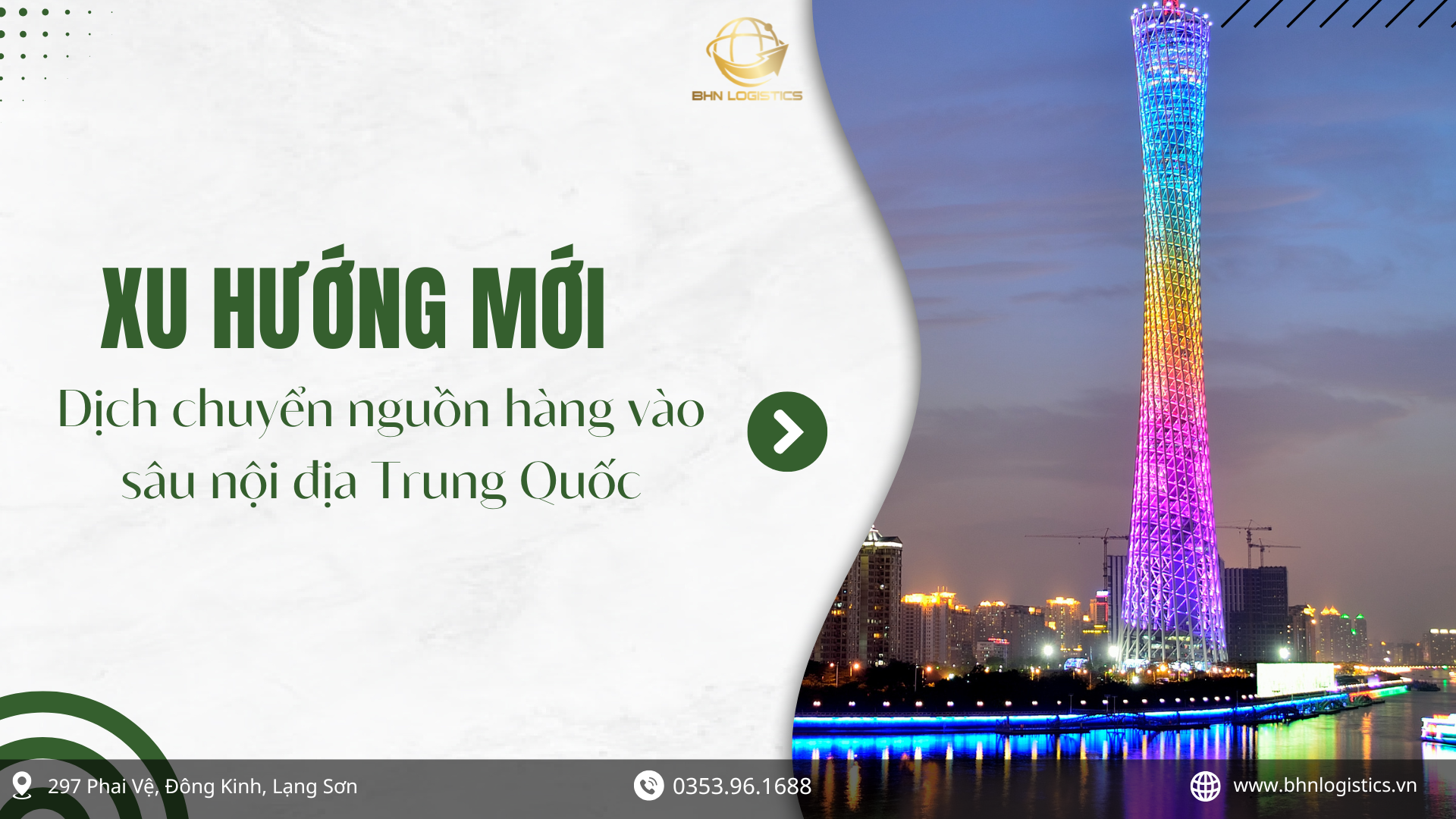 Nhập hàng Trung Quốc từ các khu vực nội địa thay vì Quảng Châu