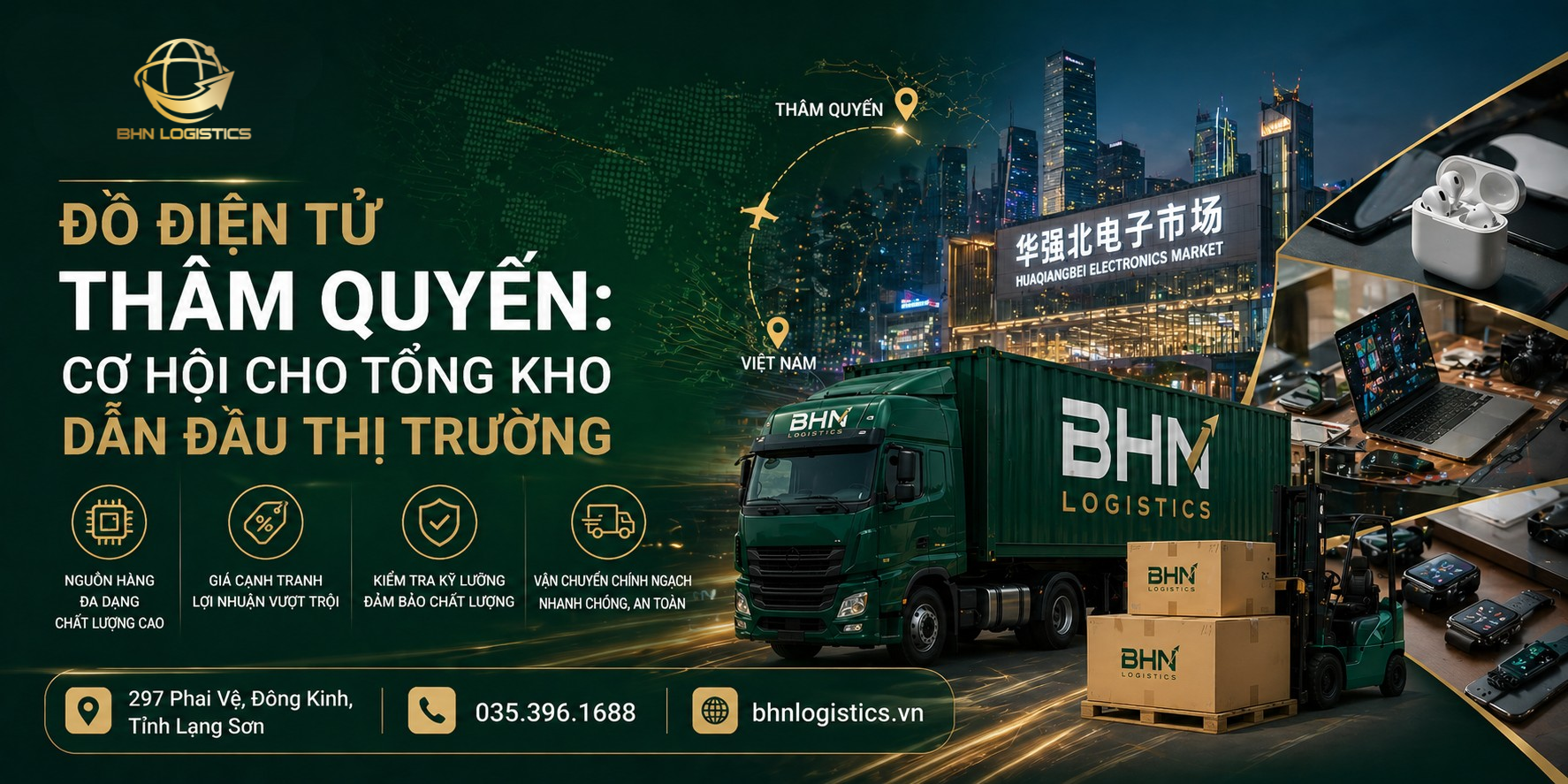 Đồ điện tử Thâm Quyến và cơ hội nhập hàng Trung Quốc giá tốt
