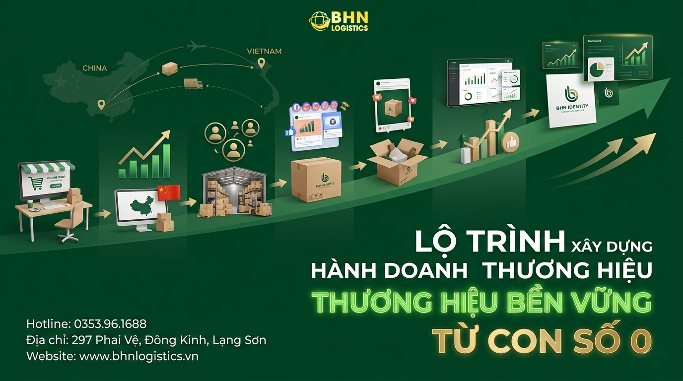 Lộ trình xây dựng thương hiệu khi nhập hàng Trung Quốc