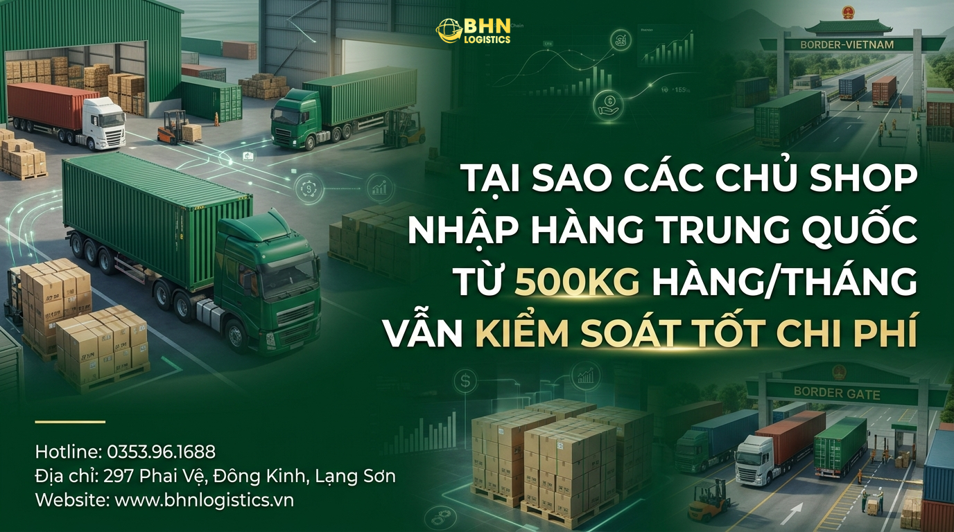 Nhập hàng Trung Quốc chính ngạch 500kg tại kho Trung Quốc