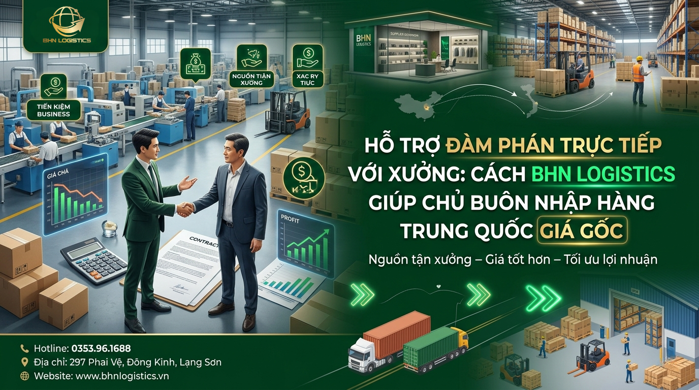 Đàm phán trực tiếp khi nhập hàng Trung Quốc