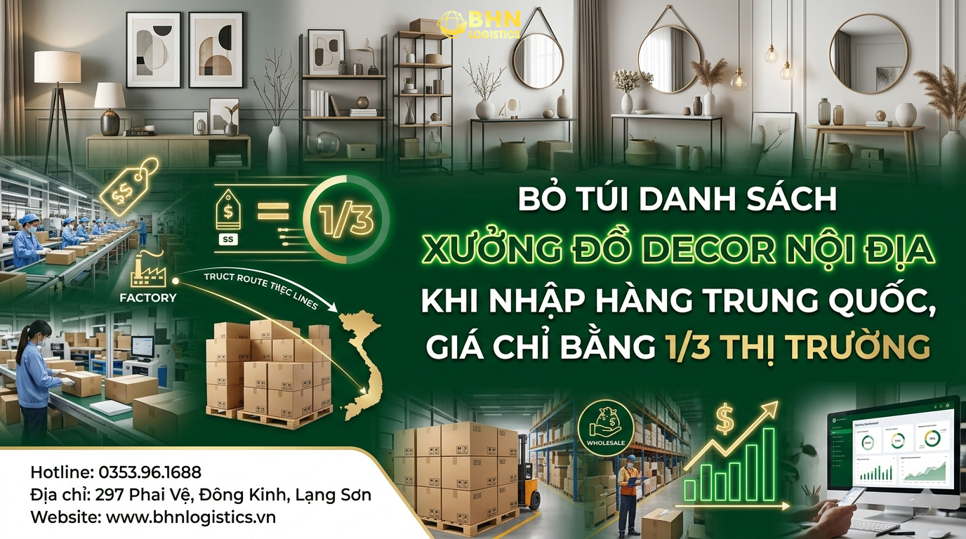 Xu hướng nhập hàng Trung Quốc đồ decor nội địa