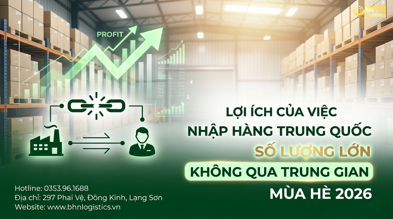 Nhập hàng Trung Việt chính ngạch trực tiếp giúp tối ưu chi phí