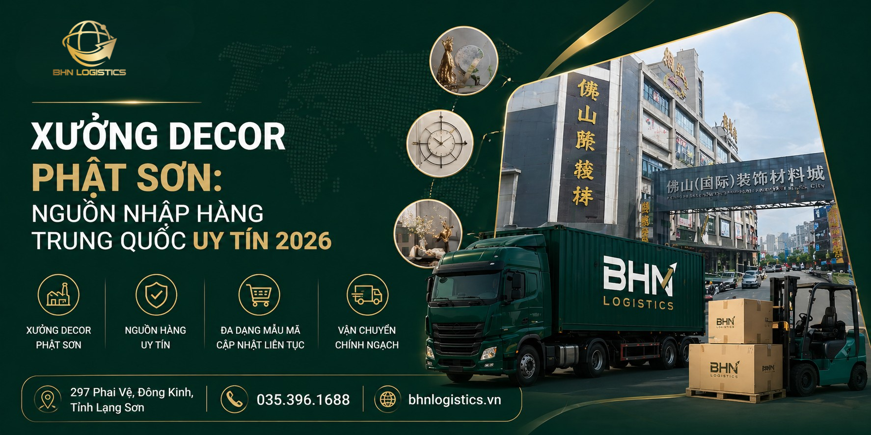 Xưởng decor Phật Sơn nguồn nhập hàng Trung Quốc uy tín 2026