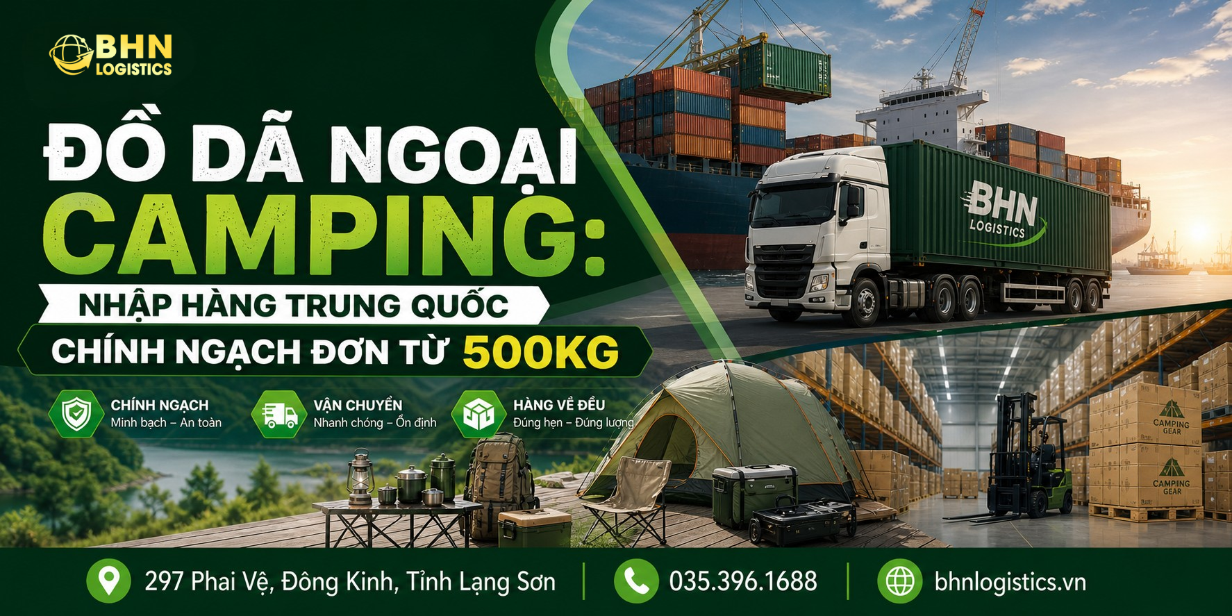 Nhập hàng Trung Quốc đồ camping