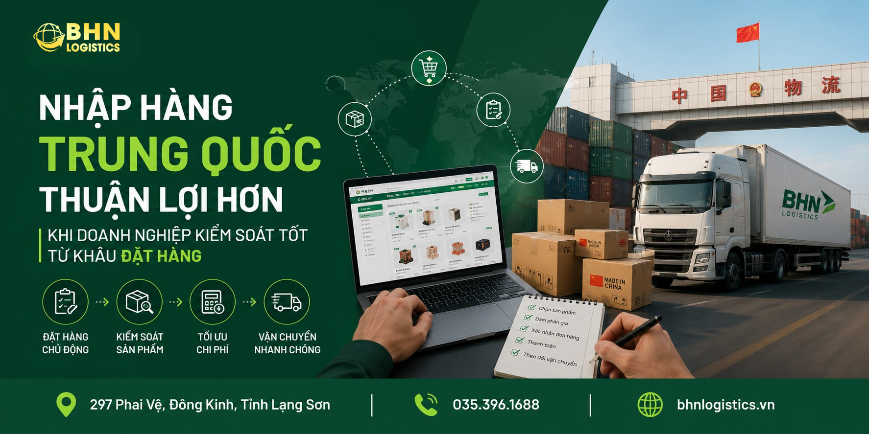 Nhập hàng Trung Quốc thuận lợi hơn khi kiểm soát tốt đơn hàng từ đầu