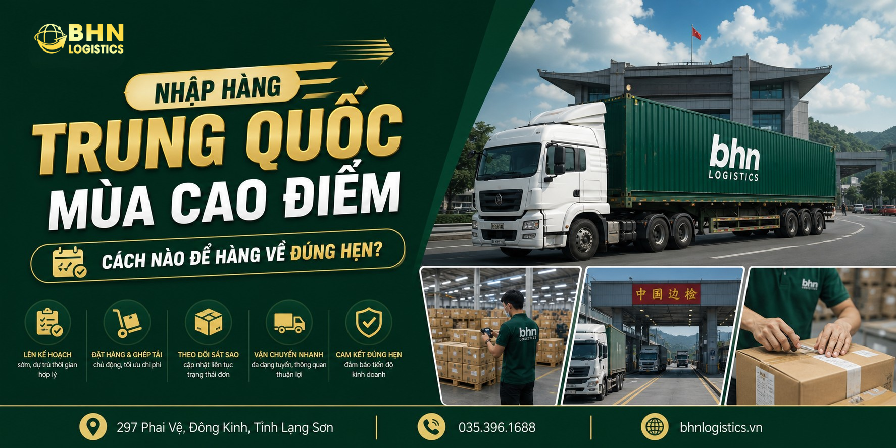 Nhập hàng Trung Quốc mùa cao điểm