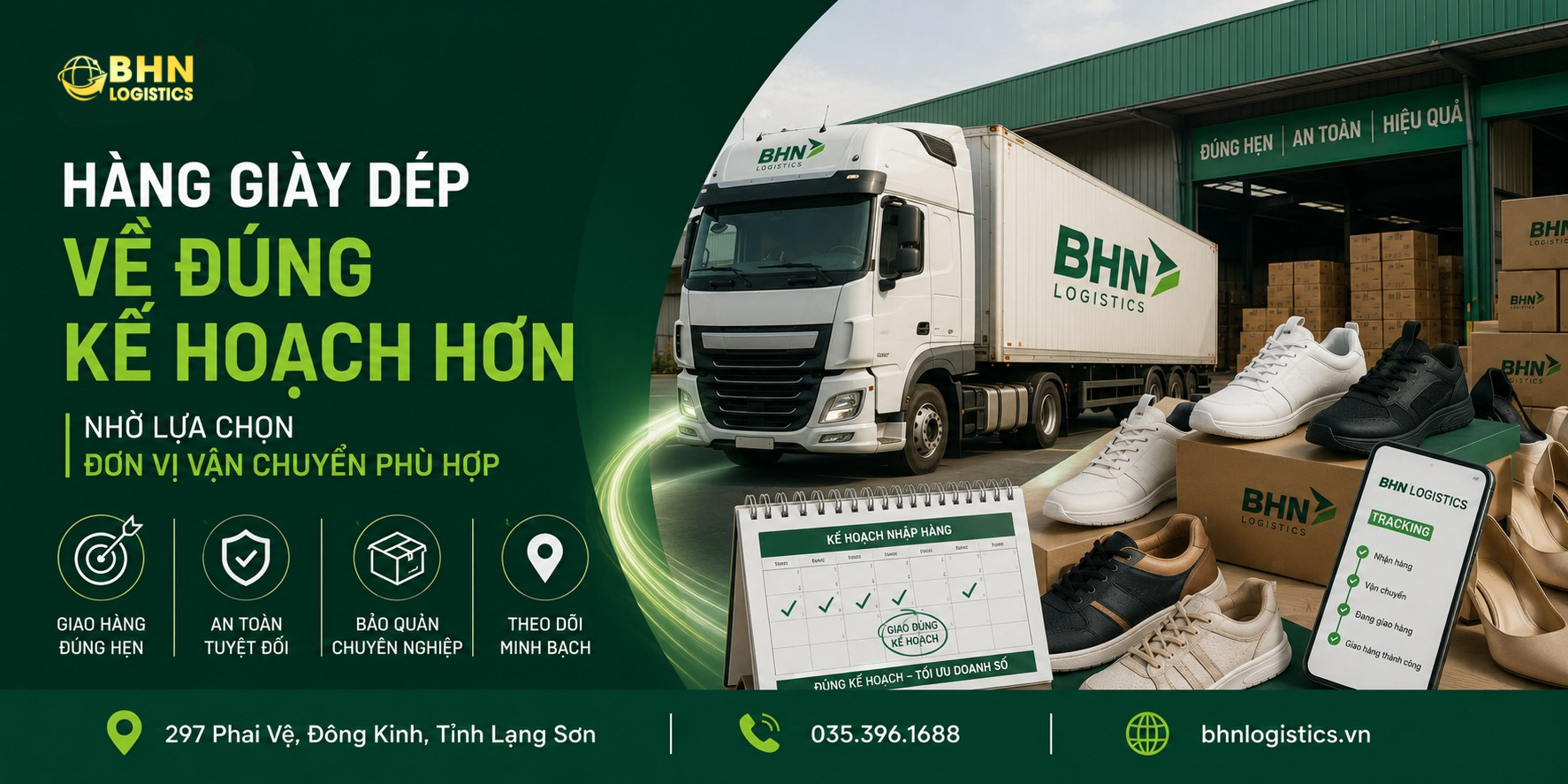 Vận chuyển Trung Việt giúp hàng giày dép về đúng kế hoạch hơn