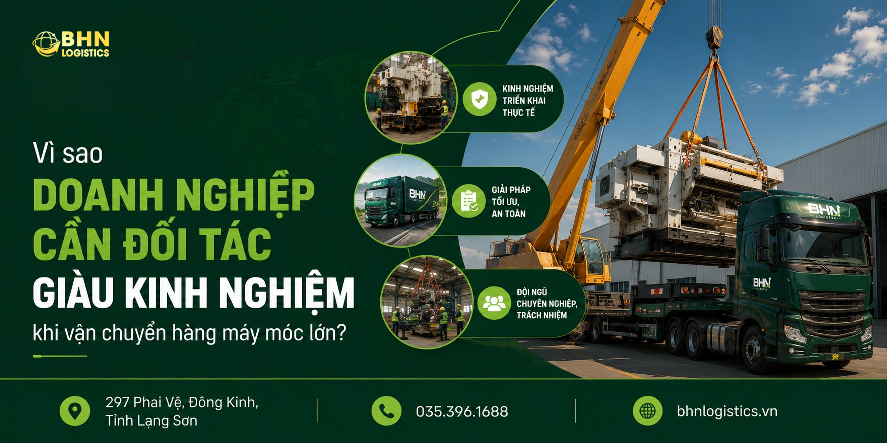 Vận chuyển Trung Việt hàng máy móc lớn cần quy trình chuyên nghiệp