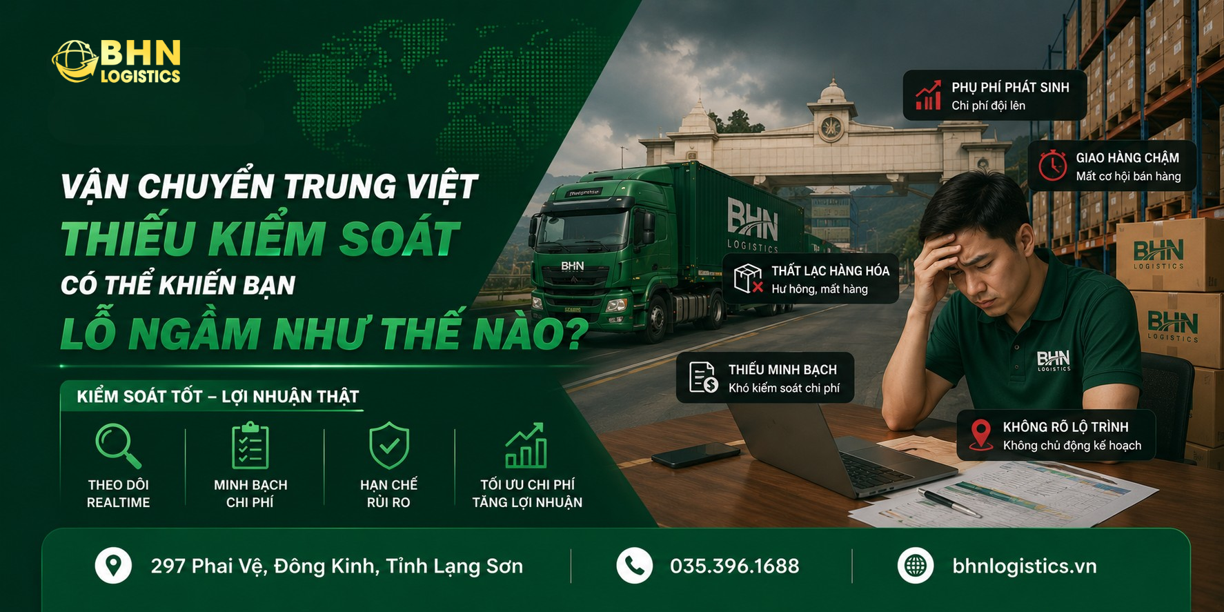 Vận chuyển Trung Việt khi nhập hàng Trung Quốc