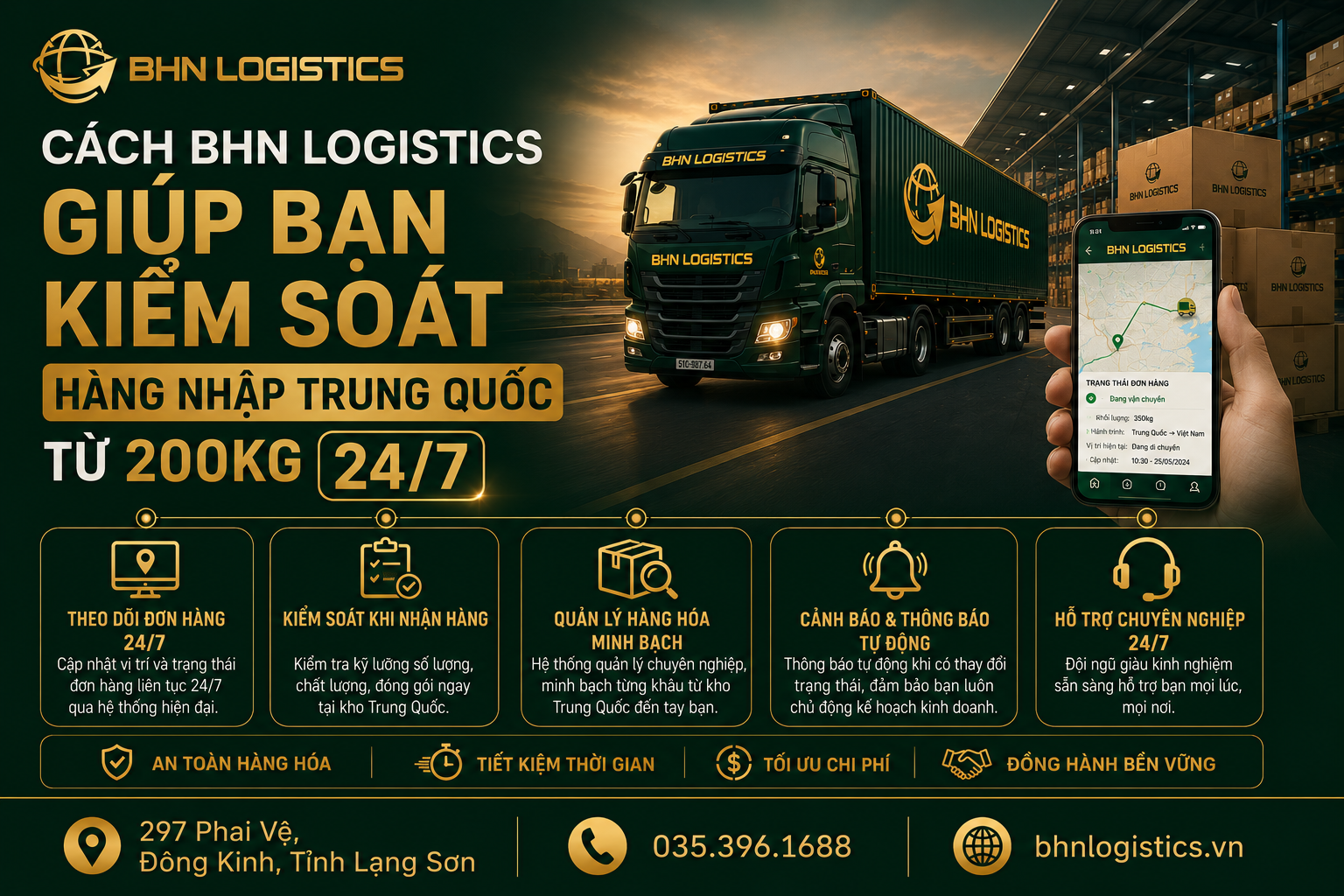 Kiểm soát nhập hàng Trung Quốc từ 200kg+