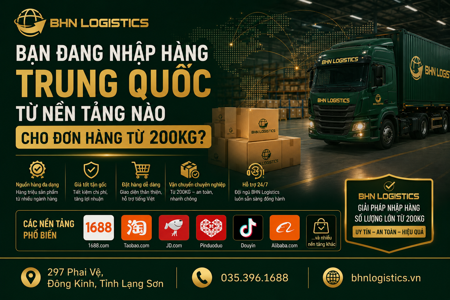 Nhập hàng Trung Quốc từ nền tảng phù hợp