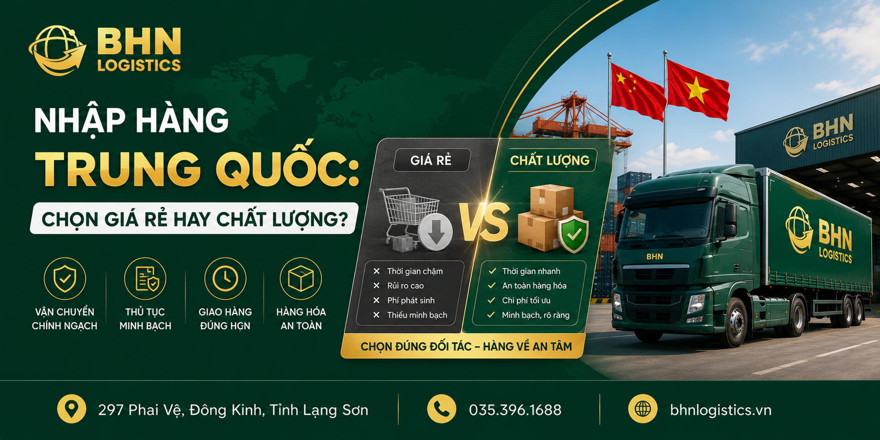 Nhập hàng Trung Quốc nên chọn giá rẻ hay chất lượng vận chuyển