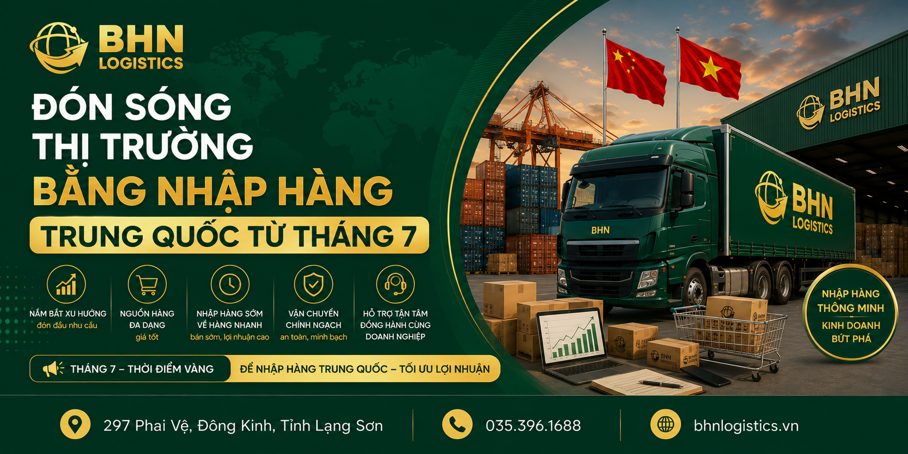 Đón sóng thị trường bằng nhập hàng Trung Quốc từ tháng 7