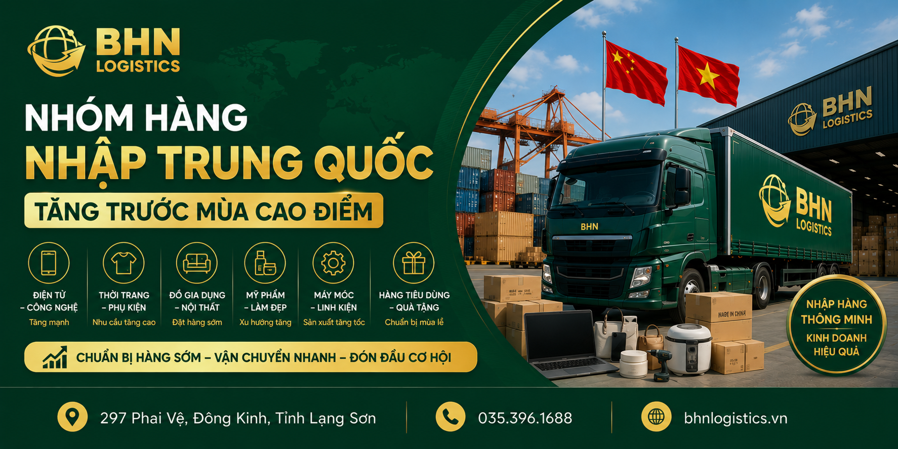 Nhóm hàng nhập hàng Trung Quốc tăng mạnh trước mùa cao điểm